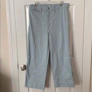 Madewell wide leg crop pants NWT